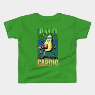 avocardio avocado gym funny Kids T-Shirt